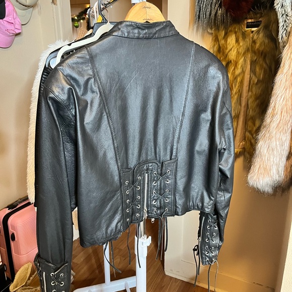 G-III Women's Black Leather Jacket - Picture 2 of 6